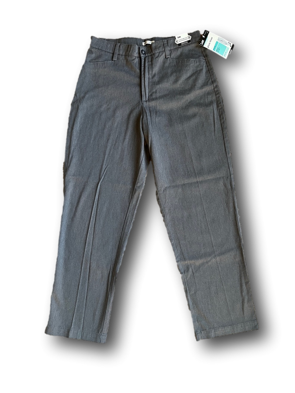 Lee Relaxed Fit Straight Leg Gray Pants - Slate Gray
